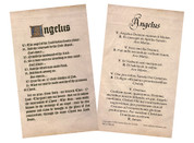 Latin-English Angelus Holy Card