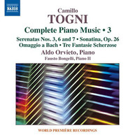 CAMILLO TOGNI ALDO BONGELLI ORVIETO - CAMILLO TOGNI: COMPLETE PIANO CD