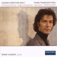 J.S. BACH GLEMSER - PIANO TRANSCRIPTION CD