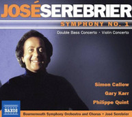 SEREBRIER QUINT SEREBRIER KARR CALLOW - SYMPHONY NO 1 VIOLIN CD