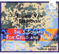 BEETHOVEN RATTAY BOGUNIA - 5 SONATAS FOR CELLO & PIANO CD