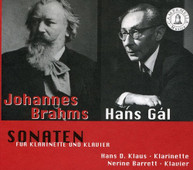 BRAHMS GAL KLAUS BARRET - SONATAS FOR CLARINET & PIANO CD