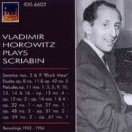 SCRIABIN HOROWITZ - VLADIMIR HOROWITZ PLAYS SCRIABIN CD