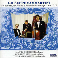 SAMMARTINI MERCELLI PATERNOSTER - SONATE PER FLAUTO E BASSO CONTINUO CD