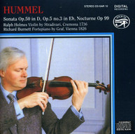 HUMMEL HOLMES BURNETT - WORKS FOR VIOLIN & PIANO CD