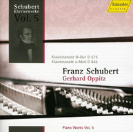 GERHARD OPPITZ SCHUBERT - SCHUBERT 5: PIANO WORKS CD