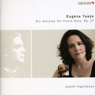 YSAYE INGOLFSSON - SIX SONATAS FOR VIOLIN SOLO CD