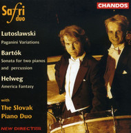 BARTOK LUTOSLAWSKI HELWEG - SONATA FOR 2 PIANOS & PERCUSSION CD