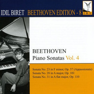 BEETHOVEN BIRET - IDIL BIRET BEETHOVEN EDITION 8: PIANO SONATAS CD