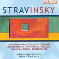 STRAVINSKY MORDKOVITCH MILFORD - WORKS FOR VIOLIN & PIANO CD
