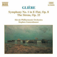 GLIERE /  GUNZENHAUSER / SLOVAK PHILHARMONIC - SYMPHONY 1 / SIRENS CD