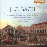 J.C. BACH STANDAGE ACADEMY OF ANCIENT MUSIC - OVERTURE: ADRIANO IN CD