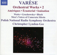 VARESE POLISH NRSO LYNDON-GEE -GEE - ORCHESTRAL WORKS 2: EDUCATIONAL CD