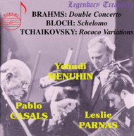 BRAHMS BLOCH TCHAIKOVSKY CASALS PARNAS - DOUBLE CONCERTO CD