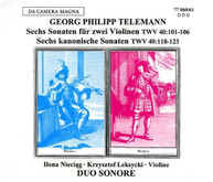 TELEMANN DUO SONORE - 6 SONS FOR 2 VIOLINS 6 KANO CD