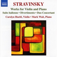 STRAVINSKY /  HUEBL / WAIT - WORKS FOR VIOLIN & PIANO CD