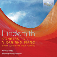 HINDEMITH - SONATAS FOR VIOLA & PIANO CD