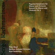 RACHMANINOFF ROSEL SANDERLING BERLIN SYM - RHAPSODY ON A THEME OF CD