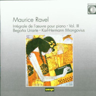 RAVEL URUATRE MRONGOVIUS - PIANO WORKS VOL III CD