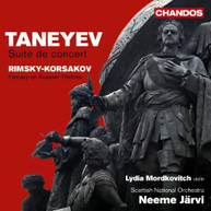 TANEYEV MORDKOVITCH RSNO JARVI - SUITE DE CONCERT FANTASY ON CD