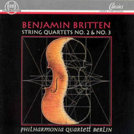 BRITTEN PHILHARMONIA QUARTETT BERLIN - STRING QUARTETS CD