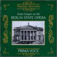 GREAT SINGERS AT BERLIN VARIOUS CD
