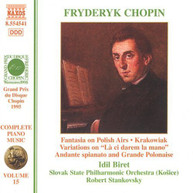 CHOPIN: COMPLETE PIANO MUSIC 15 / VARIOUS CD