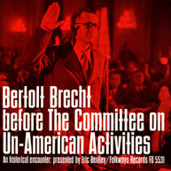 BERTOLT BRECHT - BERTOLT BRECHT COMMITTEE UN-AMERICAN ACTIVITIES CD