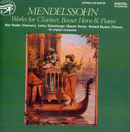 MENDELSSOHN HACKER SCHATZBERGE - WORKS FOR CLARINET & PIANO CD