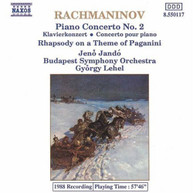 RACHMANINOFF /  JANDO / LEHEL - PIANO CONCERTO 2 / RHAPSODY ON A PAGANINI CD