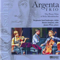 MENDELSSOHN ARGENTA TRIO - PIANO TRIOS OF FELIX MENDELSSOHN CD
