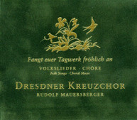 DRESDEN CHURCH CHOIR MAUERSBERGER - FOLK SONGS CD