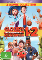 CLOUDY WITH A CHANCE OF MEATBALLS / CLOUDY WITH A CHANCE OF MEATBALLS 2 (DVD/UV)
