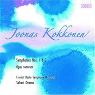 KOKKONEN FRSO ORAMO - SYMPHONIES 1 & 2 OPUS SONORUM CD
