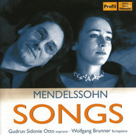MENDELSSOHN OTTO BRUNNER - SONGS CD