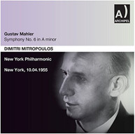 MAHLER NEW YORK PHILHARMONIC MITROPOULOS - SYMPHONY NO. 6 IN A MINOR CD