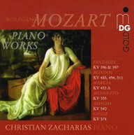 MOZART ZACHARIAS - WORKS FOR PIANO: FANTASIAS RONDOS & OTHER WORKS CD