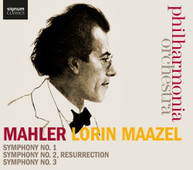 MAHLER PHILHARMONIA ORCHESTRA MAAZEL - SYMPHONIES NOS 1 - SYMPHONIES CD