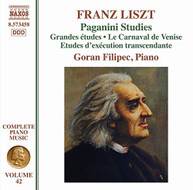 LISZT /  FILIPEC - LISZT: PAGANINI STUDIES CD