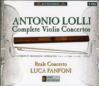 ANTONIO LOLLI LUCA CONCERTO FANFONI - COMPLETE VIOLIN CONCERTOS CD