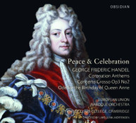 HANDEL EUROPEAN UNION BAROQUE ORCH - PEACE & CELEBRATION CD