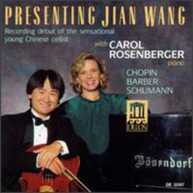 JIAN WANG ROSENBERGER VARIOUS - CELLO WORKS CELLO & PIANO WORKS CD