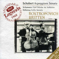 SCHUBERT SCHUMANN DEBUSSY ROSTROPOVICH - ARPEGGIONE SONATA FUNF CD