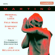 MARTINU BELOHLAVEK CZECH PHILHARMONIC - MEMORIAL TO LIDICE FIELDS CD