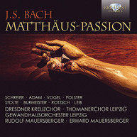 J.S. BACH DRESDNER KREUTZCHOR THOMANERCHOR - ST. MATTHEW PASSION CD