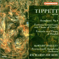 TIPPETT SHELLEY HICKOX BOURNEMOUTH SYMPHONY - SYMPHONY 4 FANTASI CD