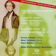 MENDELSSOHN SCHOCH TICHMAN WOLTERS - CONCERT FOR VIOLIN PNO CD