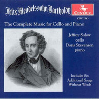 MENDELSSOHN SOLOW STEVENSON - COMPLETE WORKS FOR CELLO & PIANO CD