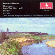 MARTINU TRIO TULSA FREEMAN - CONCERTINO FOR PIANO TRIO & STRING CD