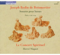 DE BOISMORTIER NIQUET CONCERT SPIRITUEL - SONATES POUR BASSES CD
